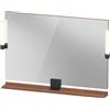 Duravit Sivida miroir, noir diamant mat, 1050x36x650mm, éclairage à poser, interrupteur à détecteur, raccordement au réseau, SV74230BD790000, SV74230BD790000