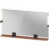 Duravit Sivida miroir, noir diamant mat, 1330x36x650mm, éclairage à poser, interrupteur à détecteur, raccordement au réseau, SV74250BD790000, SV74250BD790000