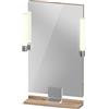 Duravit Sivida miroir, chrome, 450x36x650mm, éclairage à poser, interrupteur à détecteur, raccordement au réseau, SV7420010550000, SV7420010550000