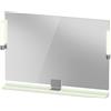 Duravit Sivida miroir, chrome, 1050x36x650mm, éclairage à poser, interrupteur à détecteur, raccordement au réseau, SV7423010HH0000, SV7423010HH0000