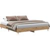 vidaXL Struttura letto senza materasso Artisan oak 180x200cm materiale a base di legno