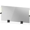 Duravit Sivida miroir, noir diamant mat, 1330x36x650mm, éclairage à poser, interrupteur à détecteur, raccordement au réseau, SV74250BD180000, SV74250BD180000