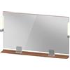 Duravit Sivida miroir, chrome, 1250x36x650mm, éclairage à poser, interrupteur à détecteur, raccordement au réseau, SV7424010790000, SV7424010790000