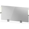 Duravit Sivida miroir, chrome, 1330x36x650mm, éclairage à poser, interrupteur à détecteur, raccordement au réseau, SV7425010180000, SV7425010180000