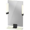 Duravit Sivida miroir, noir diamant mat, 450x36x650mm, éclairage à poser, interrupteur à détecteur, raccordement au réseau, SV74200BDHH0000, SV74200BDHH0000