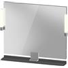 Duravit Sivida miroir, chrome, 850x36x650mm, éclairage à poser, interrupteur à détecteur, raccordement au réseau, SV7422010490000, SV7422010490000