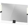 Duravit Sivida miroir, noir diamant mat, 1050x36x650mm, éclairage à poser, interrupteur à détecteur, raccordement au réseau, SV74230BD180000, SV74230BD180000