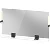 Duravit Sivida miroir, noir diamant mat, 1250x36x650mm, éclairage à poser, interrupteur à détecteur, raccordement au réseau, SV74240BD180000, SV74240BD180000