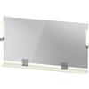 Duravit Sivida miroir, chrome, 1330x36x650mm, éclairage à poser, interrupteur à détecteur, raccordement au réseau, SV7425010HH0000, SV7425010HH0000