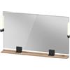 Duravit Sivida miroir, noir diamant mat, 1250x36x650mm, éclairage à poser, interrupteur à détecteur, raccordement au réseau, SV74240BD550000, SV74240BD550000