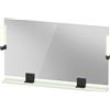 Duravit Sivida miroir, noir diamant mat, 1250x36x650mm, éclairage à poser, interrupteur à détecteur, raccordement au réseau, SV74240BDHH0000, SV74240BDHH0000