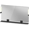 Duravit Sivida miroir, noir diamant mat, 1250x36x650mm, éclairage à poser, interrupteur à détecteur, raccordement au réseau, SV74240BD490000, SV74240BD490000