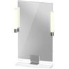 Duravit Sivida miroir, chrome, 450x36x650mm, éclairage à poser, interrupteur à détecteur, raccordement au réseau, SV7420010220000, SV7420010220000