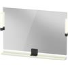 Duravit Sivida miroir, noir diamant mat, 1050x36x650mm, éclairage à poser, interrupteur à détecteur, raccordement au réseau, SV74230BDHH0000, SV74230BDHH0000