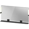 Duravit Sivida miroir, noir diamant mat, 1330x36x650mm, éclairage à poser, interrupteur à détecteur, raccordement au réseau, SV74250BD490000, SV74250BD490000