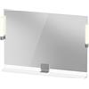 Duravit Sivida miroir, chrome, 1050x36x650mm, éclairage à poser, interrupteur à détecteur, raccordement au réseau, SV7423010220000, SV7423010220000
