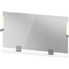 Duravit Sivida miroir, chrome, 1250x36x650mm, éclairage à poser, interrupteur à détecteur, raccordement au réseau, SV7424010220000, SV7424010220000