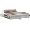 vidaXL Rete da letto senza materasso Grey Sonoma 200x200 cm in materiale ligneo