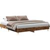 vidaXL Struttura letto senza materasso in legno di recupero 200x200cm materiale a base di legno