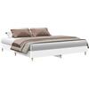vidaXL Struttura letto senza materasso bianco 180x200 cm in materiale ligneo