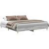 vidaXL Rete da letto senza materasso Grey Sonoma 180x200 cm in materiale ligneo