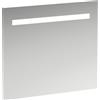 Laufen Miroir Run Leelo avec éclairage LED horizontal intégré, cadre en aluminium, 800 mm, version pour interrupteur externe, H4476419501441, H4476419501441