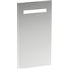 Laufen Miroir LAUFEN Leelo avec éclairage LED horizontal intégré, cadre en aluminium, 450 mm, version pour interrupteur externe, H4476119501441, H4476119501441