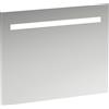 Laufen Miroir Run Leelo avec éclairage LED horizontal intégré, cadre en aluminium, 900 mm, version pour interrupteur externe, H4476519501441, H4476519501441