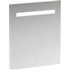 Laufen Miroir Leelo courant avec éclairage LED horizontal intégré, cadre en aluminium, 600 mm, version avec 1 interrupteur à capteur tactile, H4476329501441, H4476329501441