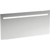 Laufen Miroir Run Leelo avec éclairage LED horizontal intégré, cadre en aluminium, 1500 mm, version pour interrupteur externe, H4476919501441, H4476919501441