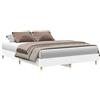 vidaXL Struttura letto senza materasso bianco 150x200 cm in materiale ligneo