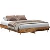 vidaXL Struttura letto senza materasso in legno di recupero 150x200cm materiale a base di legno