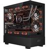 KeepOut XC-301 GLASS, PC, Nero, ITX, Micro ATX, SPCC, Acciaio, Vetro temperato, Gioco, Ambra, Blu, Verde, Rosso