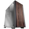 Mars Gaming MC-WOODC, Midi Tower, PC, Nero, ATX, Micro ATX, Mini-ITX, Mesh, SGCC, Legno, Vetro cromato, Gaming