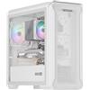 Genesis GENESIS Irid 503 Mini Tower Trasparente, Bianco