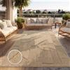 Paco Home Tappeto da esterno resistente alle intemperie Balcone Soggiorno Design boho Geometrico Beige Dimensioni 200x280 cm