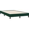 vidaXL Struttura letto senza materasso verde scuro 120x220 cm in velluto