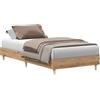 vidaXL Struttura letto senza materasso Artisan oak 100x200cm materiale a base di legno