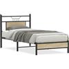 vidaXL Struttura letto senza materasso rovere Sonoma 90x200 cm materiale a base di legno