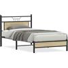 vidaXL Struttura letto senza materasso rovere Sonoma 100x200 cm materiale a base di legno