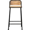 vidaXL Sgabello da bar 4 pezzi 46x35,5x80 cm Legno massiccio di mango grezzo