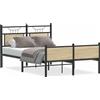 vidaXL Struttura letto senza materasso rovere Sonoma 120x200 cm materiale a base di legno