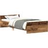 vidaXL Struttura letto senza materasso in legno di recupero 100x200cm materiale a base di legno
