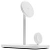 Twelve South HiRise 3 Deluxe, supporto di ricarica 3 in 1, bianco