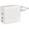 Xtrememac, caricabatterie da rete 65W con 2 USB-C Power Delivery, bianco