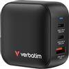 Verbatim Mini GaN Charger 3 Port 70W (EU/UK/US)