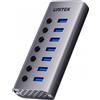 UNITEK Hub USB-A 3.0 da 5 Gbps con interruttore 7 in 1 Unitek H1314A01-EU