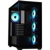 BitFenix Custodia BitFenix CETO Cube / 4x ventola ARGB da 120 mm / 2x USB 3.0 / USB-C / vetro temperato / nero