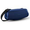 MEDION® Altoparlante Bluetooth portatile MEDION P61746 (batteria ricaricabile, potenziamento dei bassi, carillon, effetti luminosi RGB, protezione dall'acqua IPX7 e robustezza, power bank integrato, 2X 15 W RMS) Blu