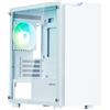 Zalman enclosure T4 Plus / miniT / 1x120mm ventola ARGB / USB 2.0 / USB 3.0 / vetro temperato / bianco